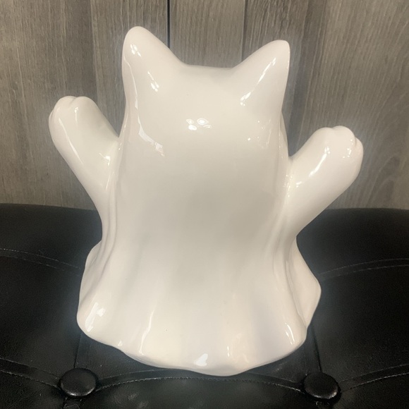 New Goblin & Ghoul Halloween Kitty Cat Scary Ghost Ceramic Figurine - Picture 6 of 9